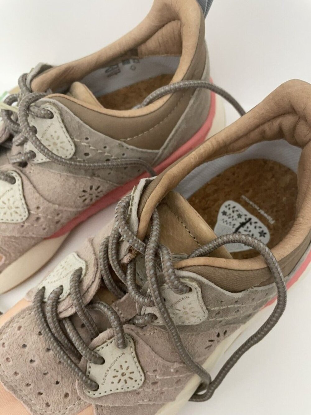 Flower Mountain CORAX WOMAN Pink Technical Fabric and Suede Sneakers Sz 38 US 7 - Picture 7 of 8